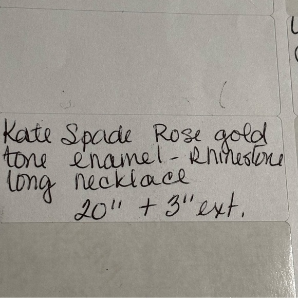 Kate Spade Flamingo enamel and rhinestone on a rose gold chain - Picture 6 of 6